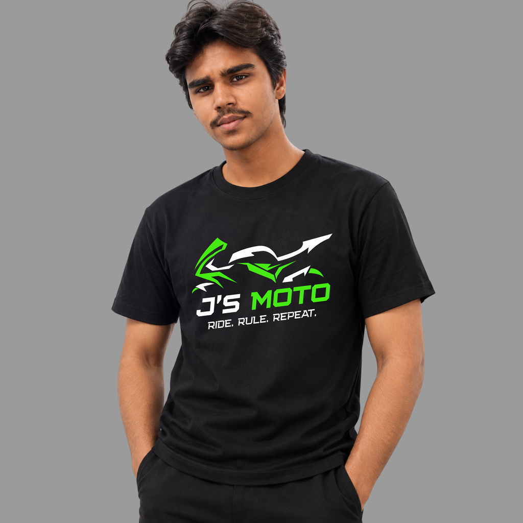 J’S MOTO Graphic T-Shirt – Ride. Rule. Repeat.