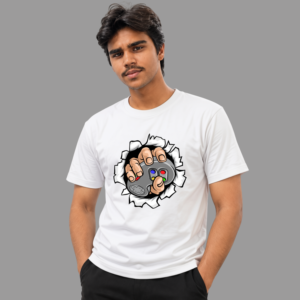 Retro Gaming Controller Graphic T-Shirt