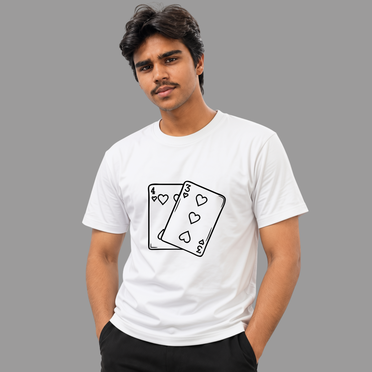 Playing Cards Hearts Graphic Tee