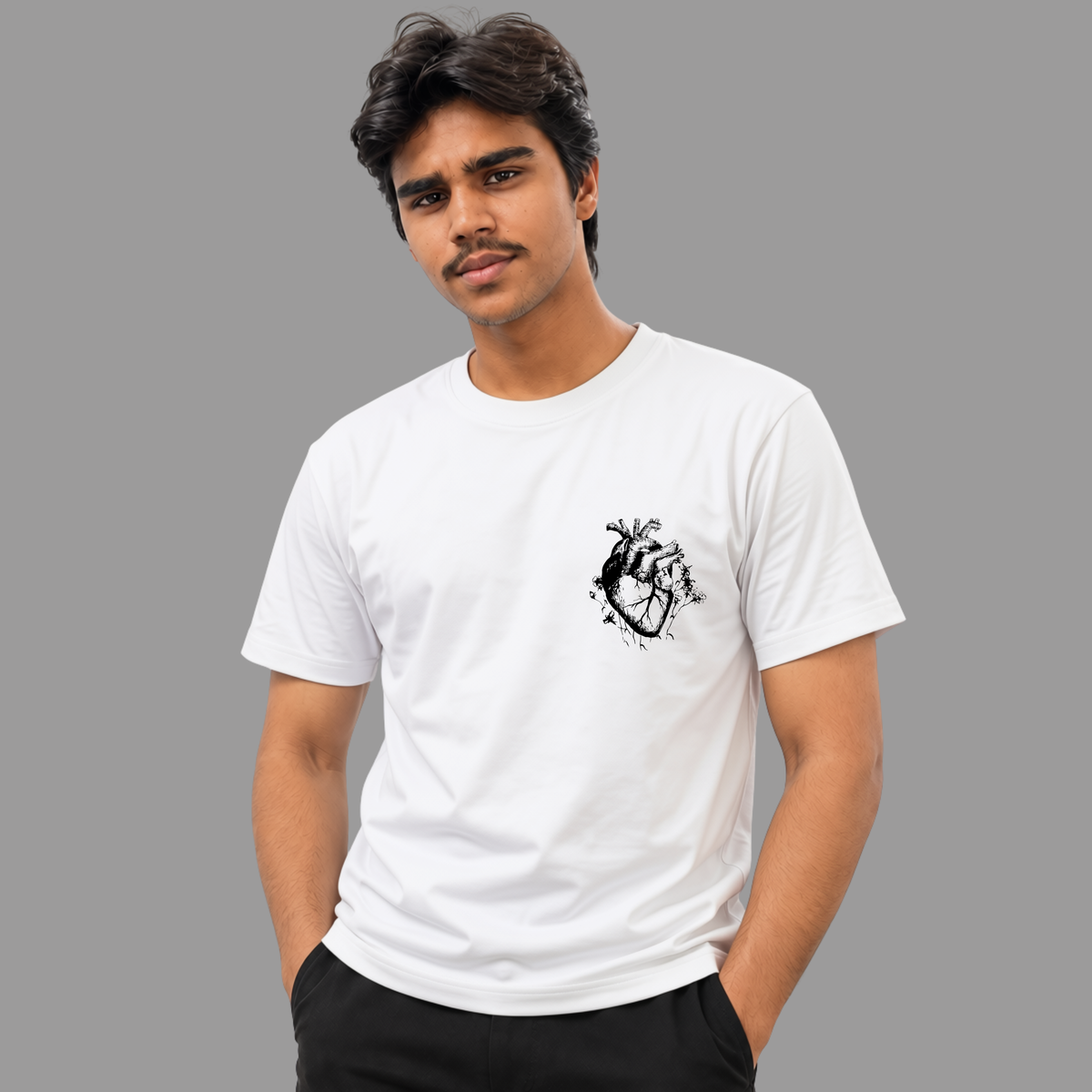 Anatomical Heart Pocket Graphic Tee