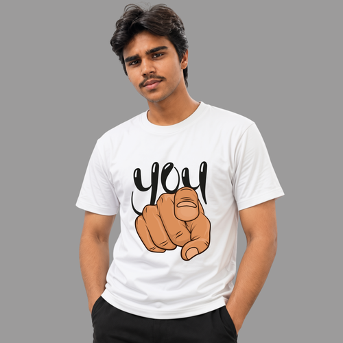 "YOU" Pointing Hand Graphic Tee