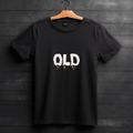 Bold "OLD" Distressed Typography Graphic Tee