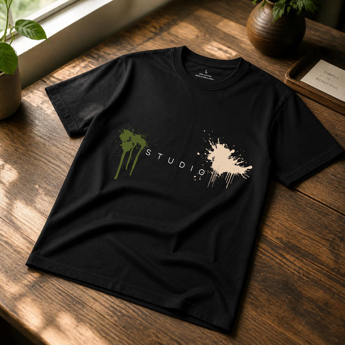 Studio Paint Splatter Graphic T-Shirt | Print Wink