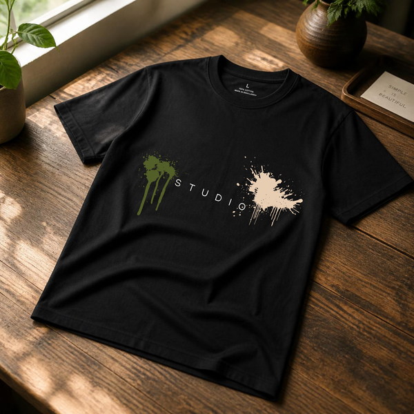 Studio Paint Splatter Graphic T-Shirt | Print Wink