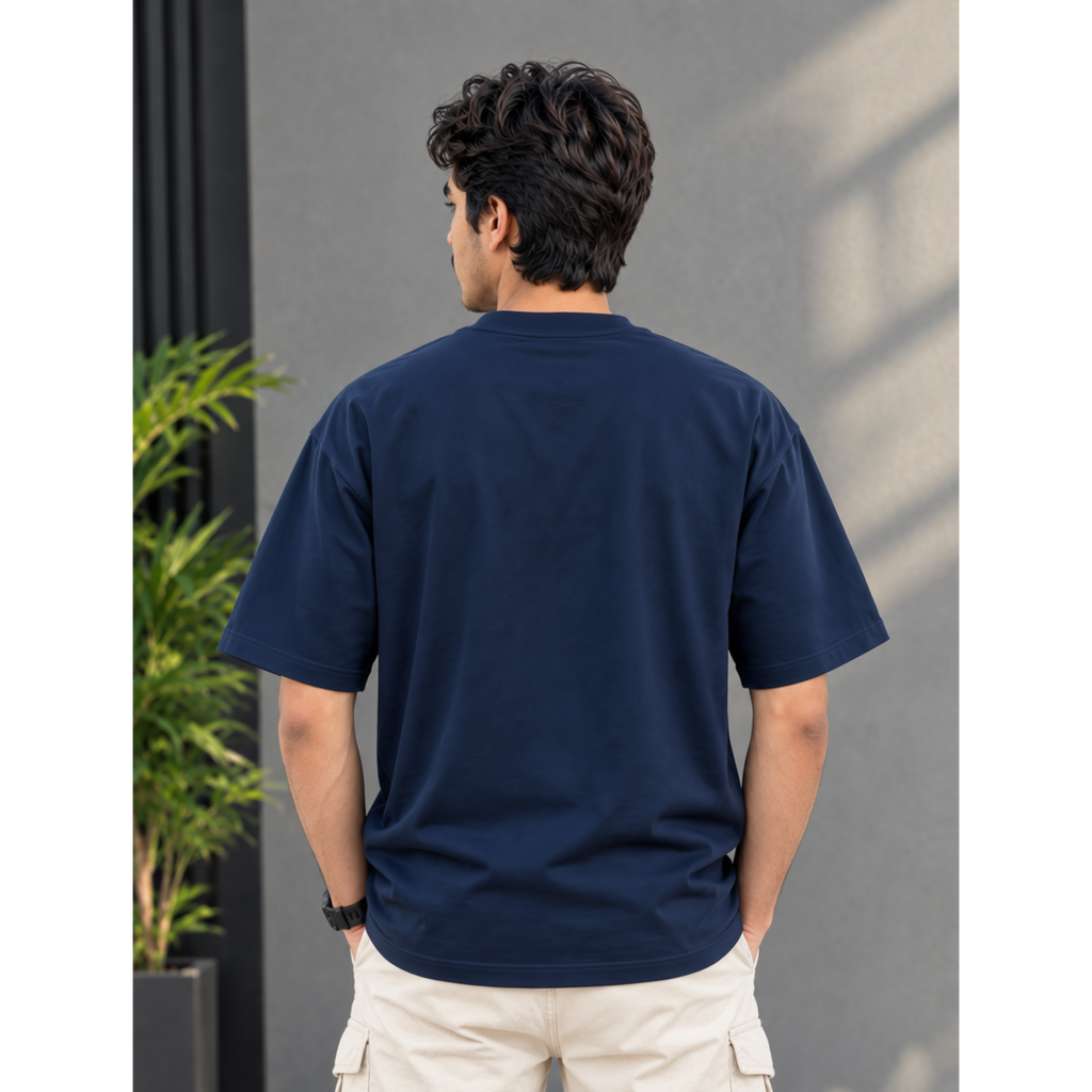 Men's Oversized Break Rules Graphic T-Shirt - Drop Shoulder