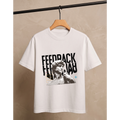 Men's Oversized Feedback David Graphic T-Shirt - White Drop Shoulder