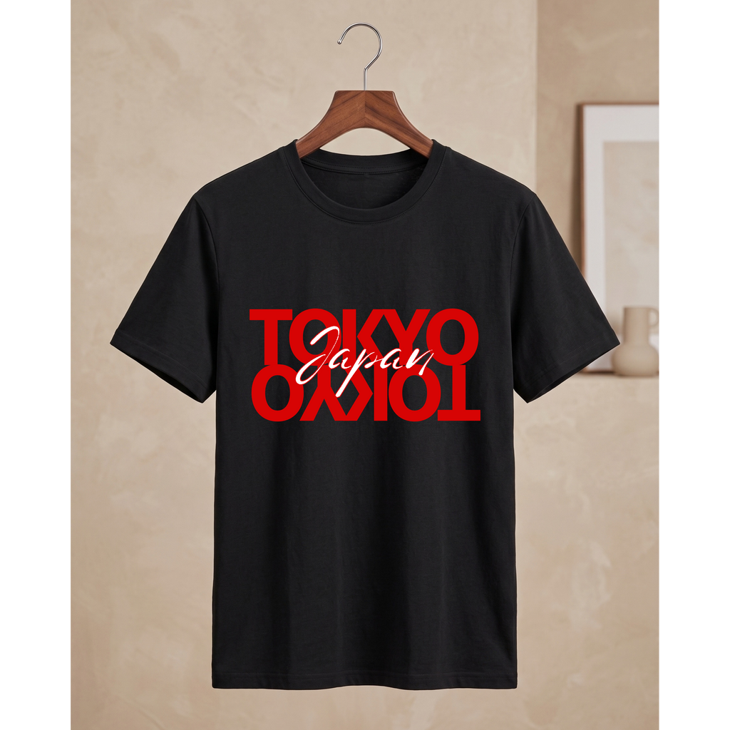 Men's Oversized Tokyo Japan Graphic T-Shirt - Black Drop ShoulderMen's Oversized Never Settle Graphic T-Shirt - White Drop Shoulder (Copy)