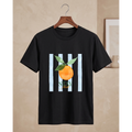 Men's Oversized Stay Fresh Orange Graphic T-Shirt - Drop Shoulder
