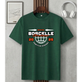 Men's Oversized Borcelle Streetwear Graphic T-Shirt - Drop Shoulder)
