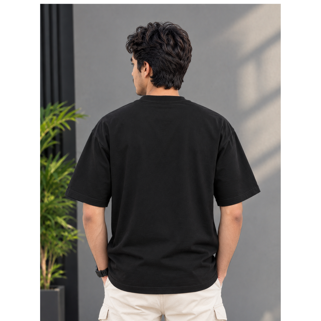 Men's Oversized Basketball Graphic T-Shirt - Drop Shoulder