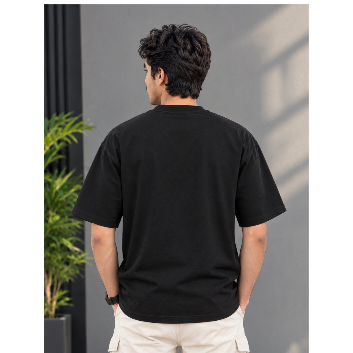 Men's Oversized Basketball Graphic T-Shirt - Drop Shoulder