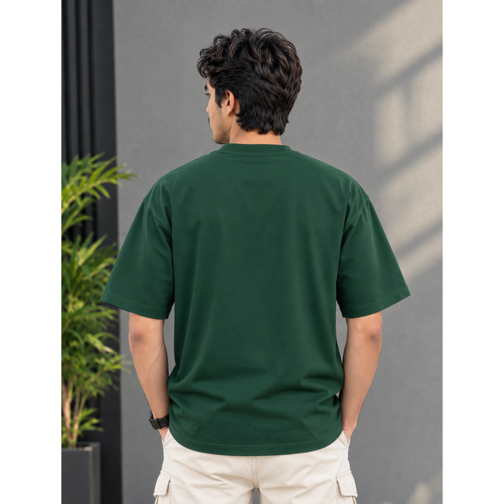 Men's Oversized Basketball Graphic T-Shirt - Drop Shoulder