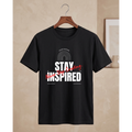 Men's Oversized Stay Inspired Graphic T-Shirt - Drop Shoulder