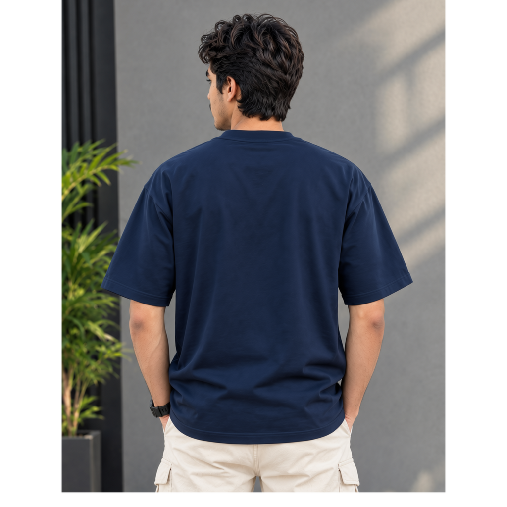Men's Oversized Running Speed Graphic T-Shirt - Drop Shoulder