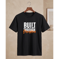 Men'Men's Oversized Built Through Discipline T-Shirt - Black Drop Shoulder