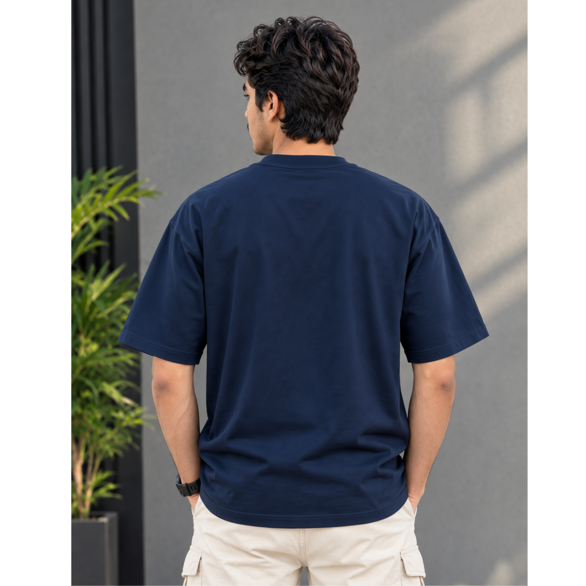 Men's Oversized Mot Head Skull Graphic T-Shirt - Drop Shoulder