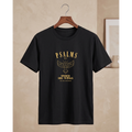 Men's Oversized Psalms 91:4 Graphic T-Shirt - Black Drop Shoulder