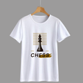 Chess King T-Shirt Design On White Shirt With Graphic Board Lines And Modern Typography
