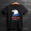 American Vibes Bald Eagle T-Shirt Design Patriotic Est. 1776 Vintage Flag Colors Apparel Mockup