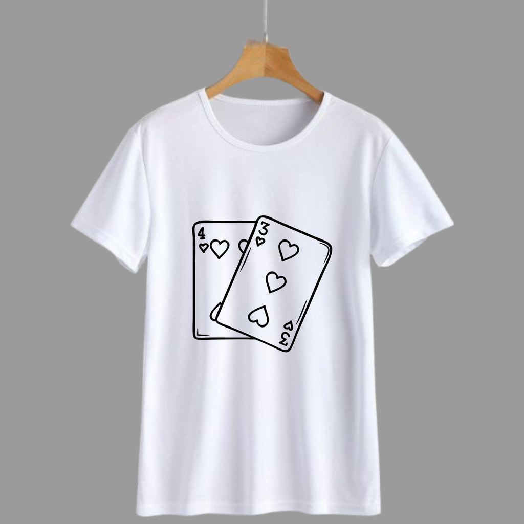 Playing Cards Hearts Graphic Tee