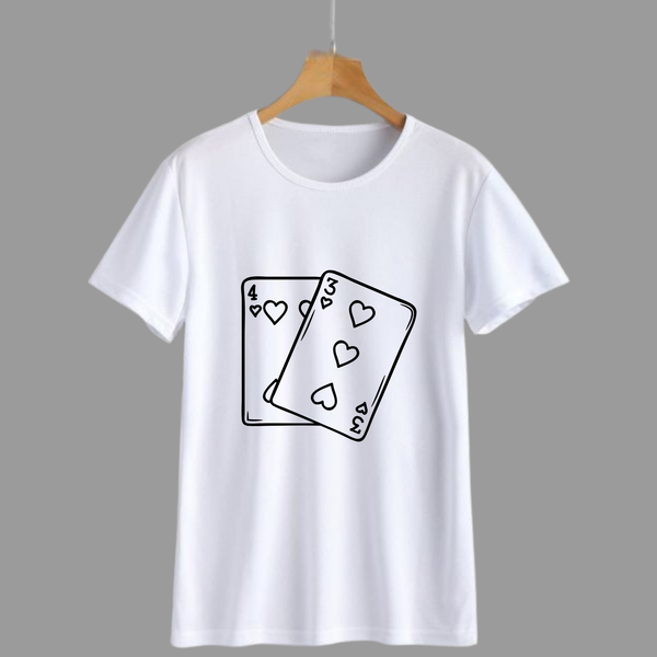 Playing Cards Hearts Graphic Tee